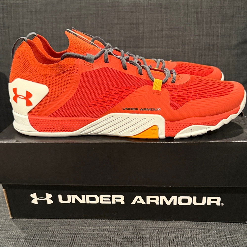 Under Armour Men's Vibrant Orange Athletic Sneakers
